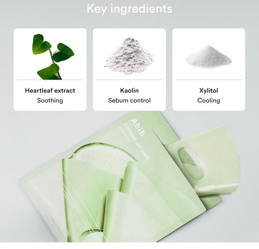 Abib Collagen Gel Mask Heartleaf Jelly - 1 each - Brightening Moisture Gel Cream, Anti-Blemish Body Lotion, skin moisturizer, dark spot correcting serum, needly daily toner pad, oil cleansers, moisturizing sunscreen, hand cream - Sapphire Beauty Booth