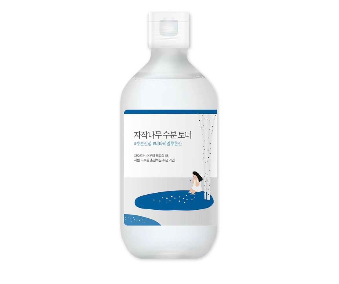 Round Lab Birch Juice Moisturizing Toner - 300ml - Brightening Moisture Gel Cream, Anti-Blemish Body Lotion, skin moisturizer, dark spot correcting serum, needly daily toner pad, oil cleansers, moisturizing sunscreen, hand cream - Sapphire Beauty Booth