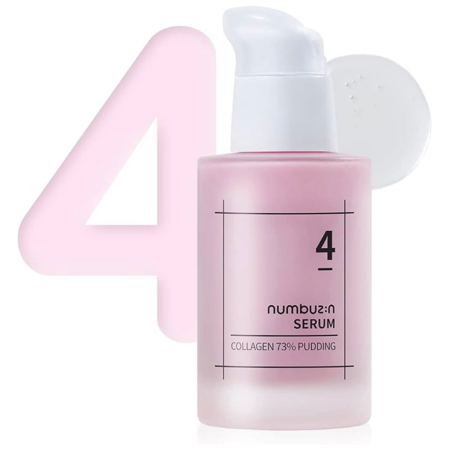 Numbuzin No.4 Collagen 73% Pudding Serum - 50ml - Brightening Moisture Gel Cream, Anti-Blemish Body Lotion, skin moisturizer, dark spot correcting serum, needly daily toner pad, oil cleansers, moisturizing sunscreen, hand cream - Sapphire Beauty Booth