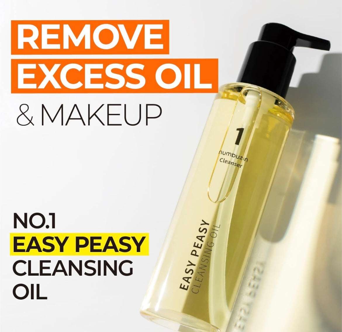 Numbuzin No.1 Easy Peasy Cleansing Oil - 200ml - Sapphire Beauty Booth