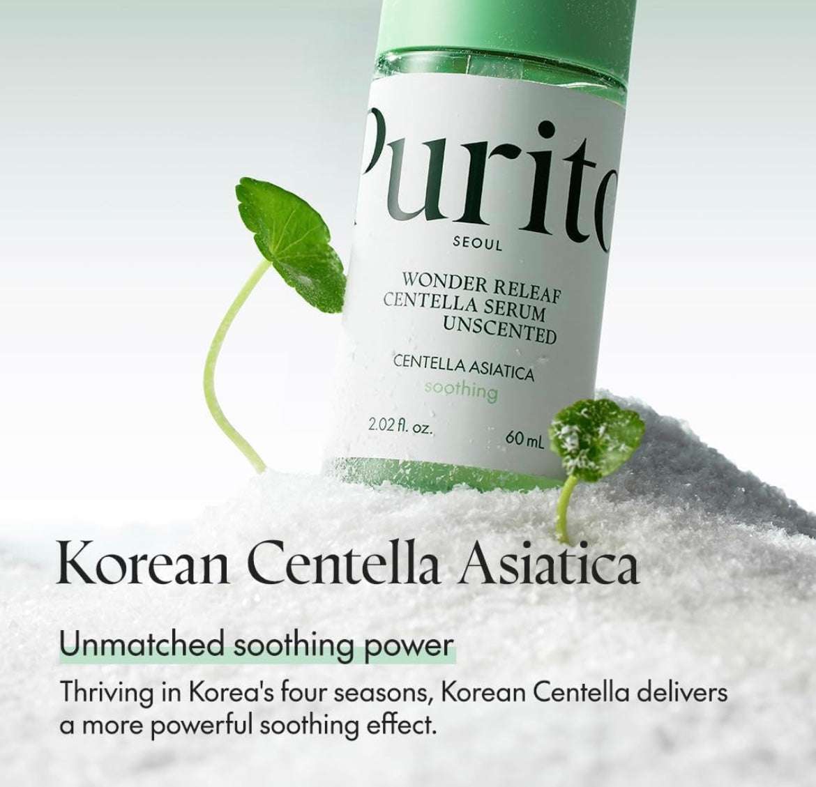 Purito Wonder Releaf Centella Unscented Serum - 60ml - Sapphire Beauty Booth