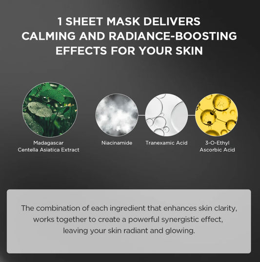 Skin1004 Tone Brightening Glow Mask - 1 each - Brightening Moisture Gel Cream, Anti-Blemish Body Lotion, skin moisturizer, dark spot correcting serum, needly daily toner pad, oil cleansers, moisturizing sunscreen, hand cream - Sapphire Beauty Booth