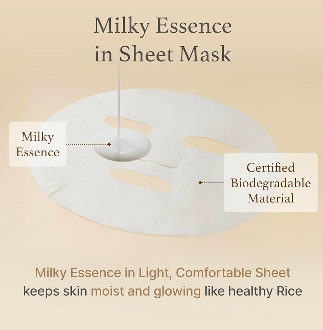 I'm from Rice Sheet Mask - 1ea - Brightening Moisture Gel Cream, Anti-Blemish Body Lotion, skin moisturizer, dark spot correcting serum, needly daily toner pad, oil cleansers, moisturizing sunscreen, hand cream - Sapphire Beauty Booth