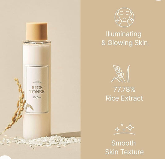 I’m from Rice Toner - Brightening Moisture Gel Cream, Anti-Blemish Body Lotion, skin moisturizer, dark spot correcting serum, needly daily toner pad, oil cleansers, moisturizing sunscreen, hand cream - Sapphire Beauty Booth