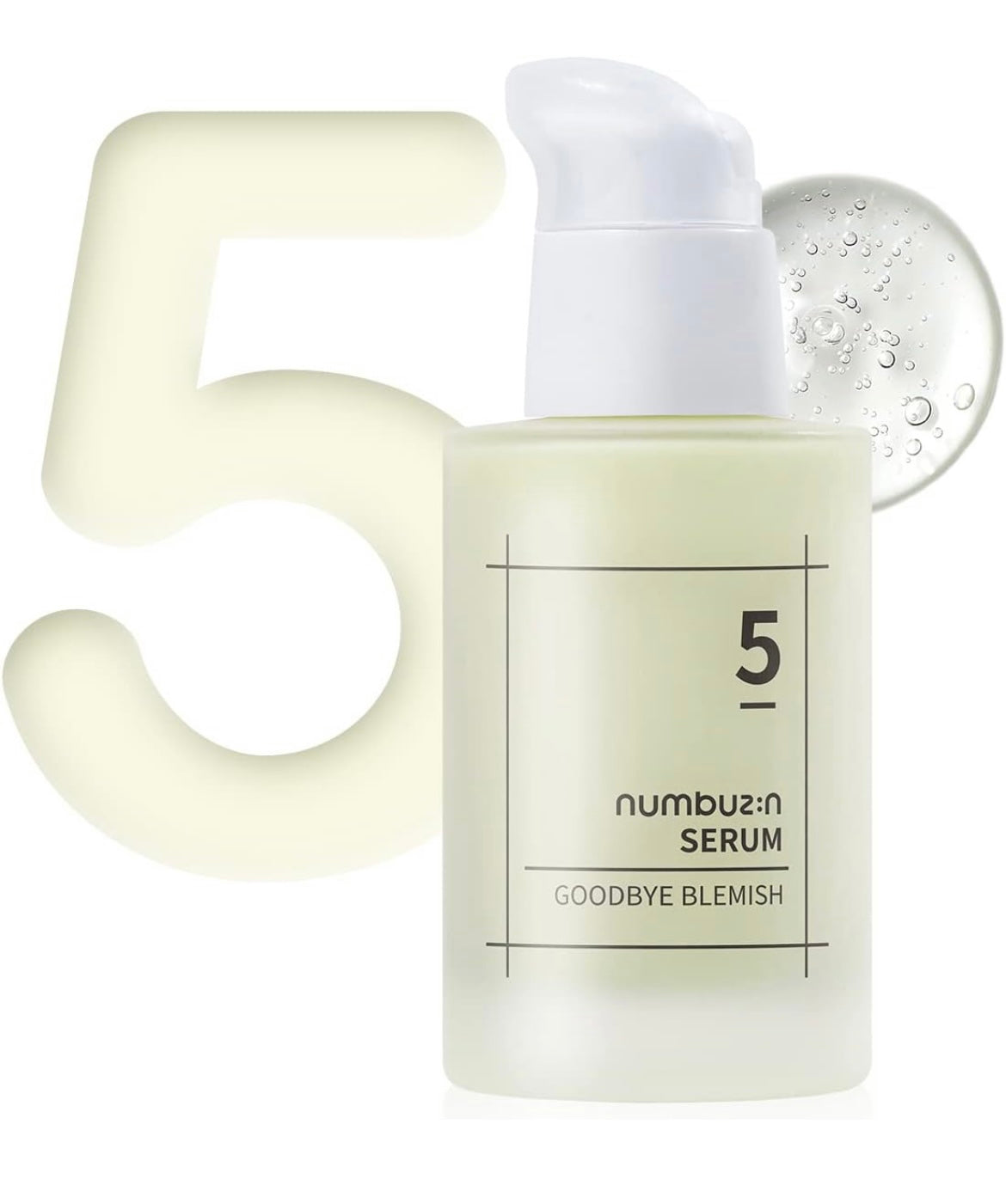 Numbuzin No.5 Goodbye Blemish Serum - 50ml - Brightening Moisture Gel Cream, Anti-Blemish Body Lotion, skin moisturizer, dark spot correcting serum, needly daily toner pad, oil cleansers, moisturizing sunscreen, hand cream - Sapphire Beauty Booth