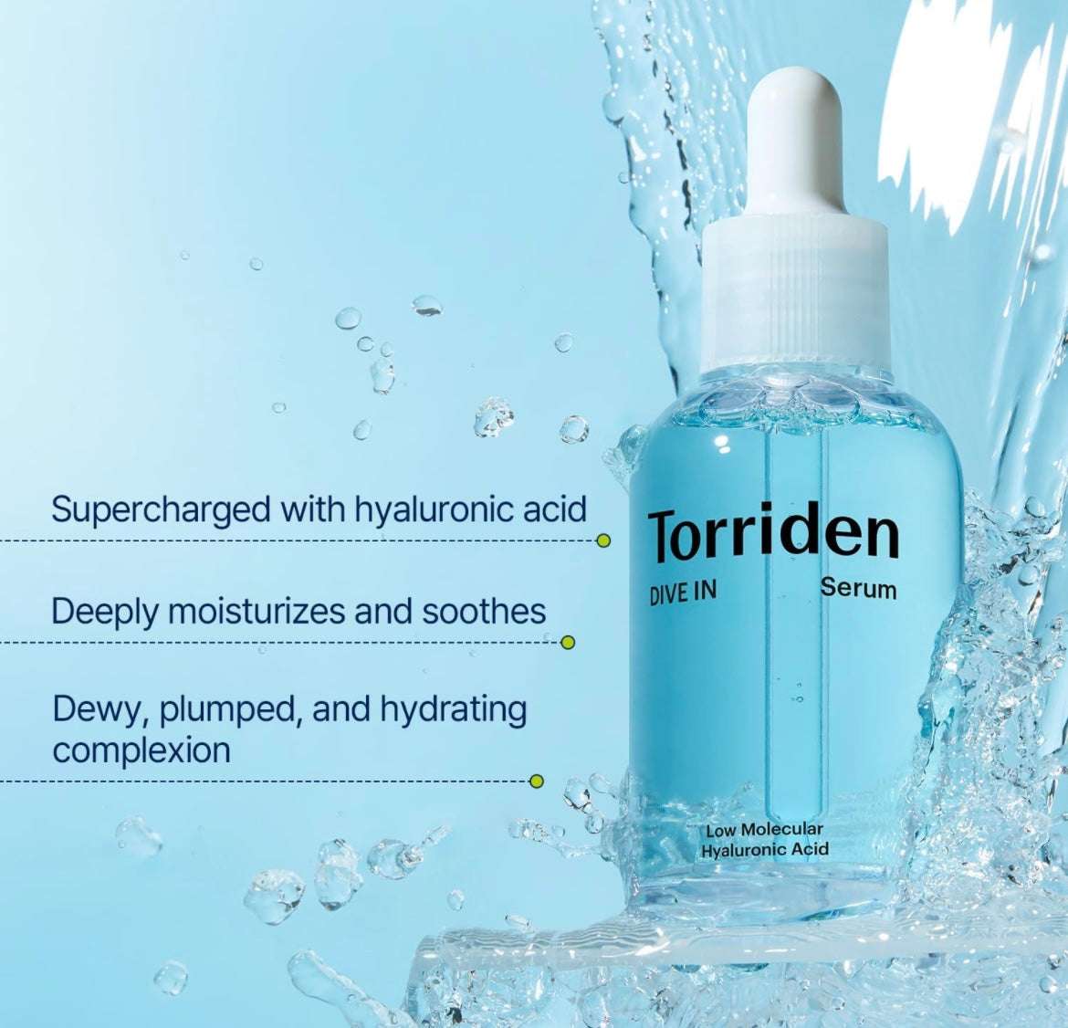 Torriden Dive-In Low-Molecular Hyaluronic Acid Serum - 50ml - Sapphire Beauty Booth