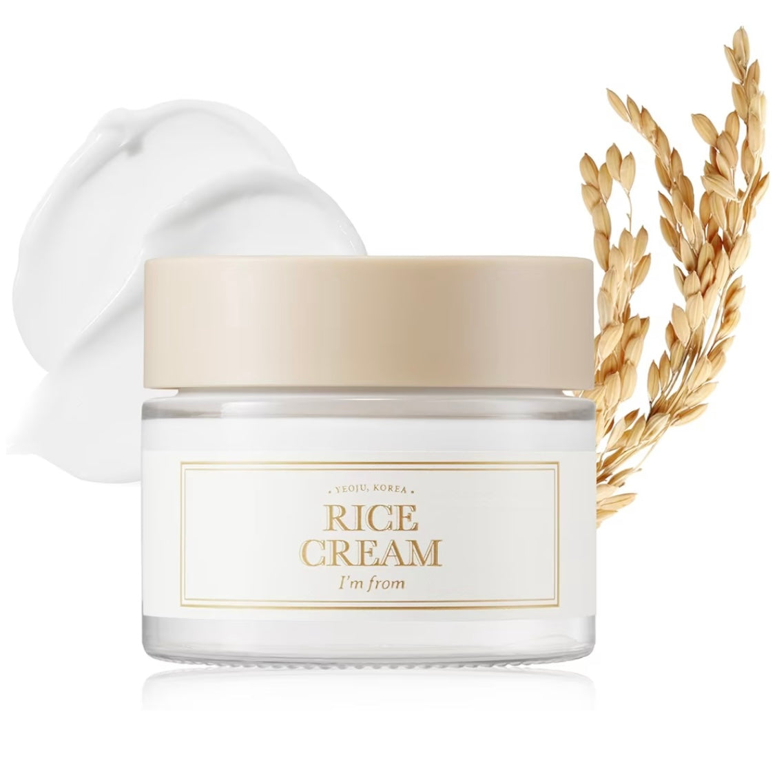 I'm from Rice Cream - 50g - Brightening Moisture Gel Cream, Anti-Blemish Body Lotion, skin moisturizer, dark spot correcting serum, needly daily toner pad, oil cleansers, moisturizing sunscreen, hand cream - Sapphire Beauty Booth