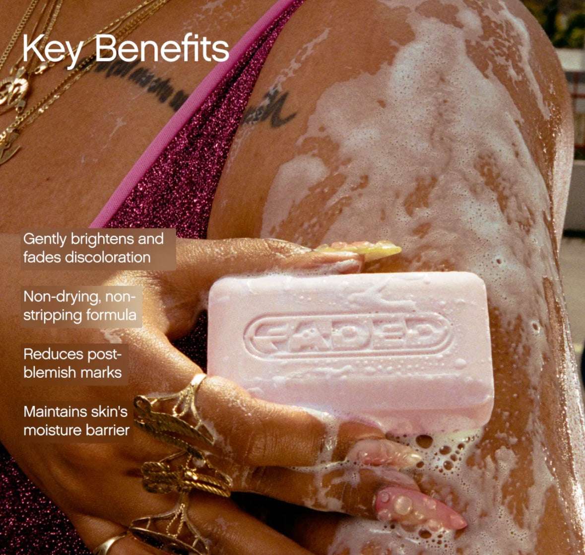 Topicals Faded Brightening & Cleansing Body Bar for Uneven Skin Tone - 2 Pack - Sapphire Beauty Booth