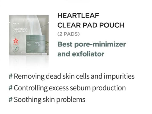 Anua Heartleaf 77% Soothing Trial Kit - Brightening Moisture Gel Cream, Anti-Blemish Body Lotion, skin moisturizer, dark spot correcting serum, needly daily toner pad, oil cleansers, moisturizing sunscreen, hand cream - Sapphire Beauty Booth