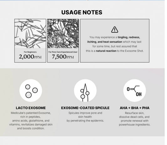 Medicube One Day Exosome Shot 7500 - 30ml - Brightening Moisture Gel Cream, Anti-Blemish Body Lotion, skin moisturizer, dark spot correcting serum, needly daily toner pad, oil cleansers, moisturizing sunscreen, hand cream - Sapphire Beauty Booth