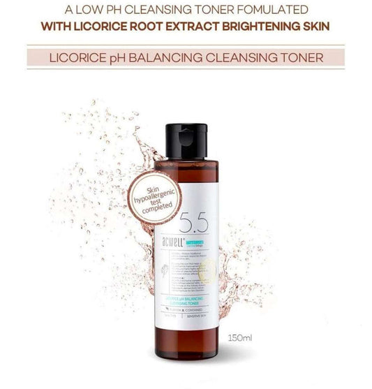 Acwell Licorice pH Balancing Cleansing Toner - 150ml - Sapphire Beauty Booth