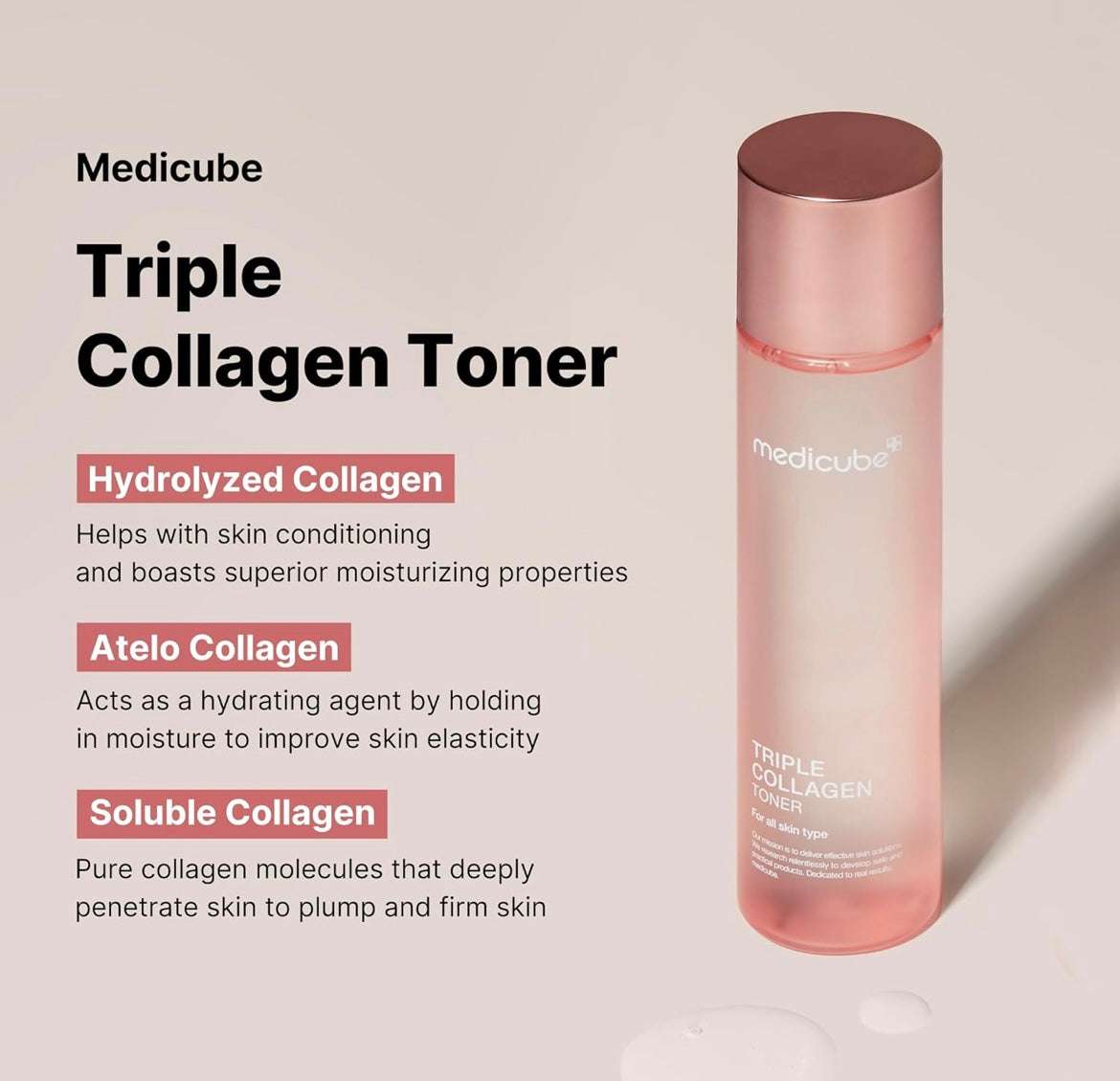 Medicube Triple Collagen Toner - 140ml - Sapphire Beauty Booth