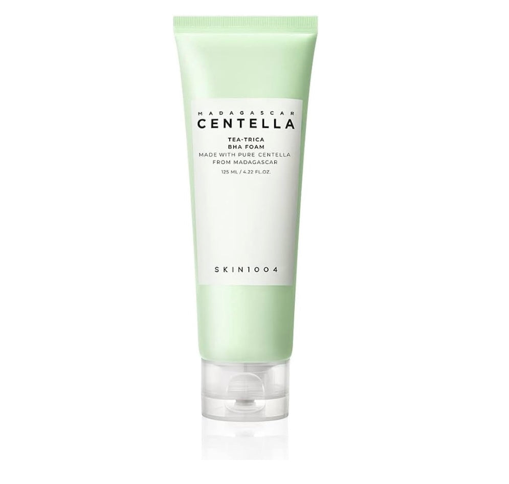 Skin1004 Madagascar Centella Tea-Trica BHA Foam Cleanser - 125ml - Brightening Moisture Gel Cream, Anti-Blemish Body Lotion, skin moisturizer, dark spot correcting serum, needly daily toner pad, oil cleansers, moisturizing sunscreen, hand cream - Sapphire Beauty Booth
