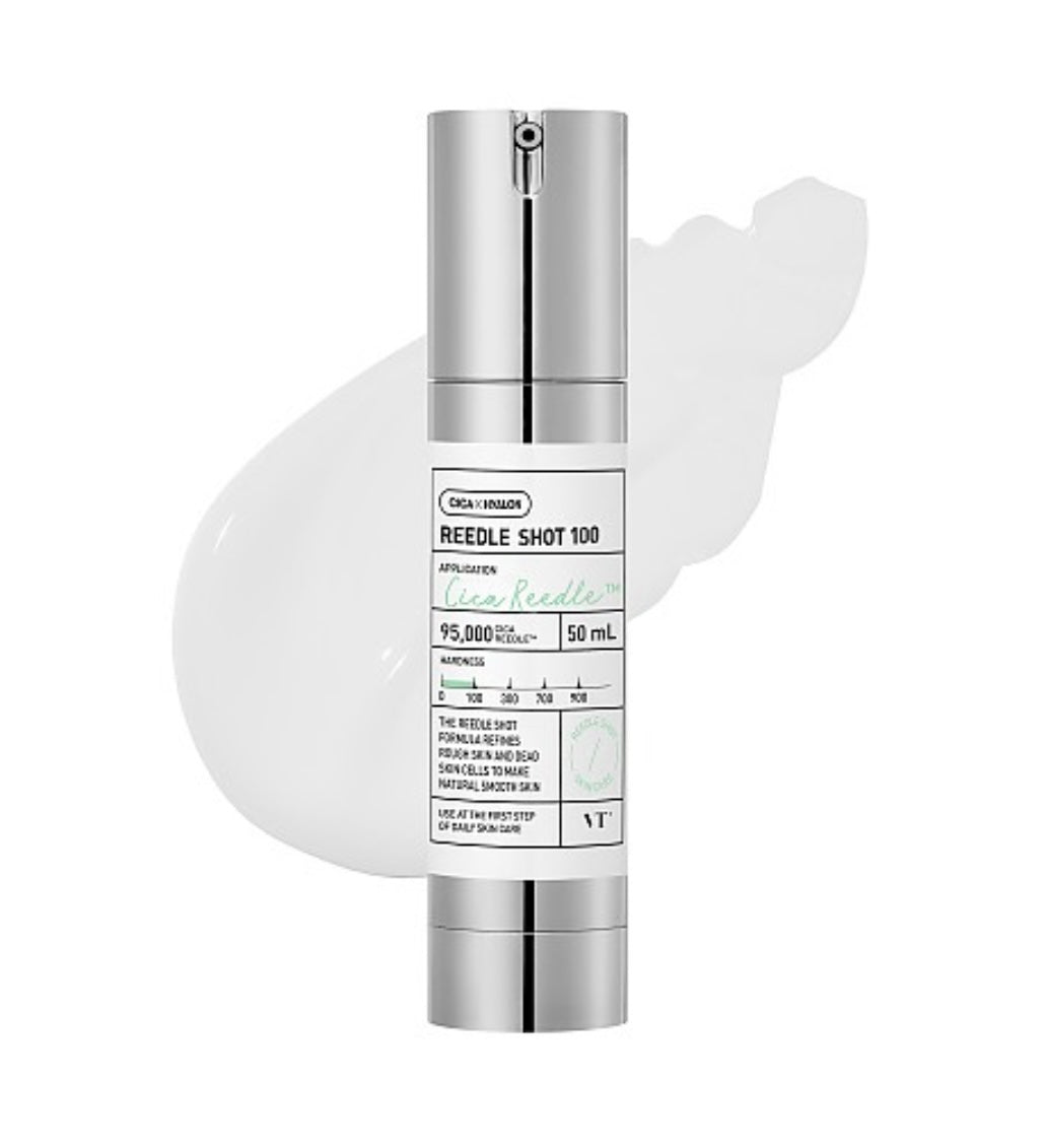 VT Reedle Shot 100 - 50ml - Brightening Moisture Gel Cream, Anti-Blemish Body Lotion, skin moisturizer, dark spot correcting serum, needly daily toner pad, oil cleansers, moisturizing sunscreen, hand cream - Sapphire Beauty Booth