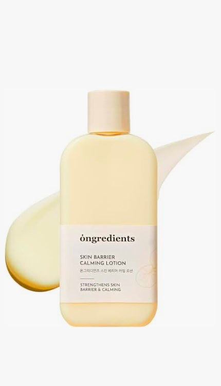 Ongredients Skin Barrier Calming Lotion - Brightening Moisture Gel Cream, Anti-Blemish Body Lotion, skin moisturizer, dark spot correcting serum, needly daily toner pad, oil cleansers, moisturizing sunscreen, hand cream - Sapphire Beauty Booth