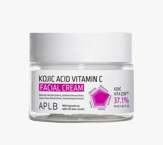 APLB - Kojic Acid Vitamin C Facial Cream - 55ml | Discover skin care, face cream, lip gloss, sunscreen, and korean skin care products at Sapphire Beauty Booth— a trusted cosmetic shop near me and makeup store near me.