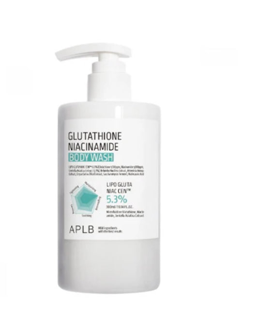 APLB Glutathione Niacinamide Body Wash - 300ml | Discover skin care, face cream, lip gloss, sunscreen, and korean skin care products at Sapphire Beauty Booth— a trusted cosmetic shop near me and makeup store near me.