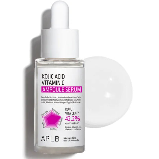 APLB Kojic Acid Vitamin C Ampoule Serum - 40ml | Discover skin care, face cream, lip gloss, sunscreen, and korean skin care products at Sapphire Beauty Booth— a trusted cosmetic shop near me and makeup store near me.