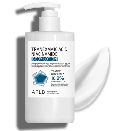 APLB Tranexamic Acid Niacinamide Body Lotion - 300ml | Discover skin care, face cream, lip gloss, sunscreen, and korean skin care products at Sapphire Beauty Booth— a trusted cosmetic shop near me and makeup store near me. | Sapphire Beauty Ghana