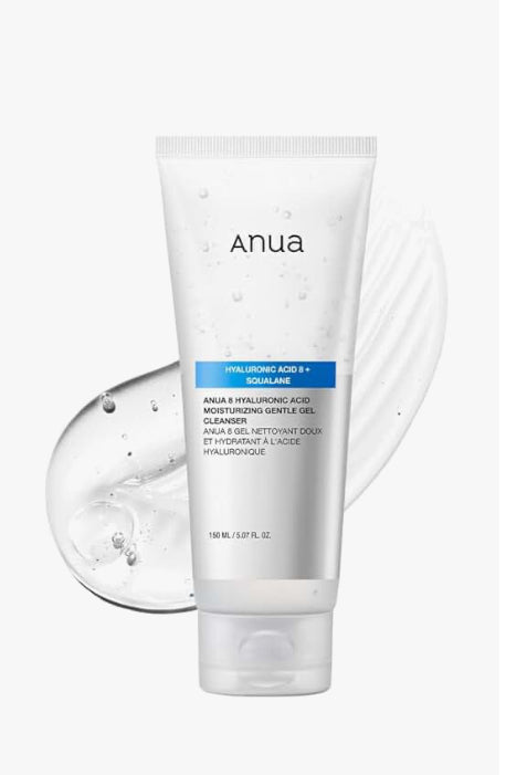 Anua 8 Hyaluronic Acid Moisturizing Gentle Gel Cleanser - 150ml | Discover skin care, face cream, lip gloss, sunscreen, and korean skin care products at Sapphire Beauty Booth— a trusted cosmetic shop near me and makeup store near me.