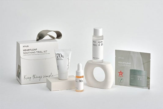 Anua Heartleaf 77% Soothing Trial Kit | Discover skin care, face cream, lip gloss, sunscreen, and korean skin care products at Sapphire Beauty Booth— a trusted cosmetic shop near me and makeup store near me.
