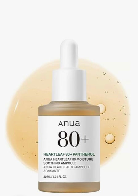 Anua Heartleaf 80 Soothing Ampoule -30ml | Discover skin care, face cream, lip gloss, sunscreen, and korean skin care products at Sapphire Beauty Booth— a trusted cosmetic shop near me and makeup store near me.