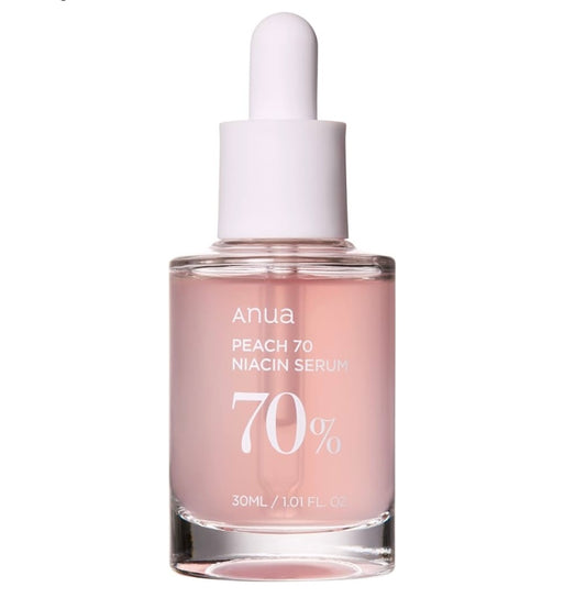 Anua Peach 70 Niacin Serum - 30ml | Discover skin care, face cream, lip gloss, sunscreen, and korean skin care products at Sapphire Beauty Booth— a trusted cosmetic shop near me and makeup store near me.