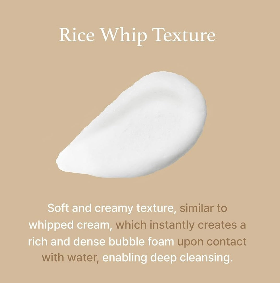 I'm from Rice Whip Facial Cleanser -150ml - Brightening Moisture Gel Cream, Anti-Blemish Body Lotion, skin moisturizer, dark spot correcting serum, needly daily toner pad, oil cleansers, moisturizing sunscreen, hand cream - Sapphire Beauty Booth