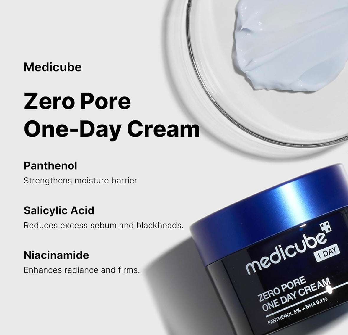 Medicube Zero Pore One-Day Cream - 50ml - Sapphire Beauty Booth