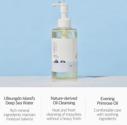 Round Lab 1025 Dokdo Cleansing Oil - 200ml - Brightening Moisture Gel Cream, Anti-Blemish Body Lotion, skin moisturizer, dark spot correcting serum, needly daily toner pad, oil cleansers, moisturizing sunscreen, hand cream - Sapphire Beauty Booth