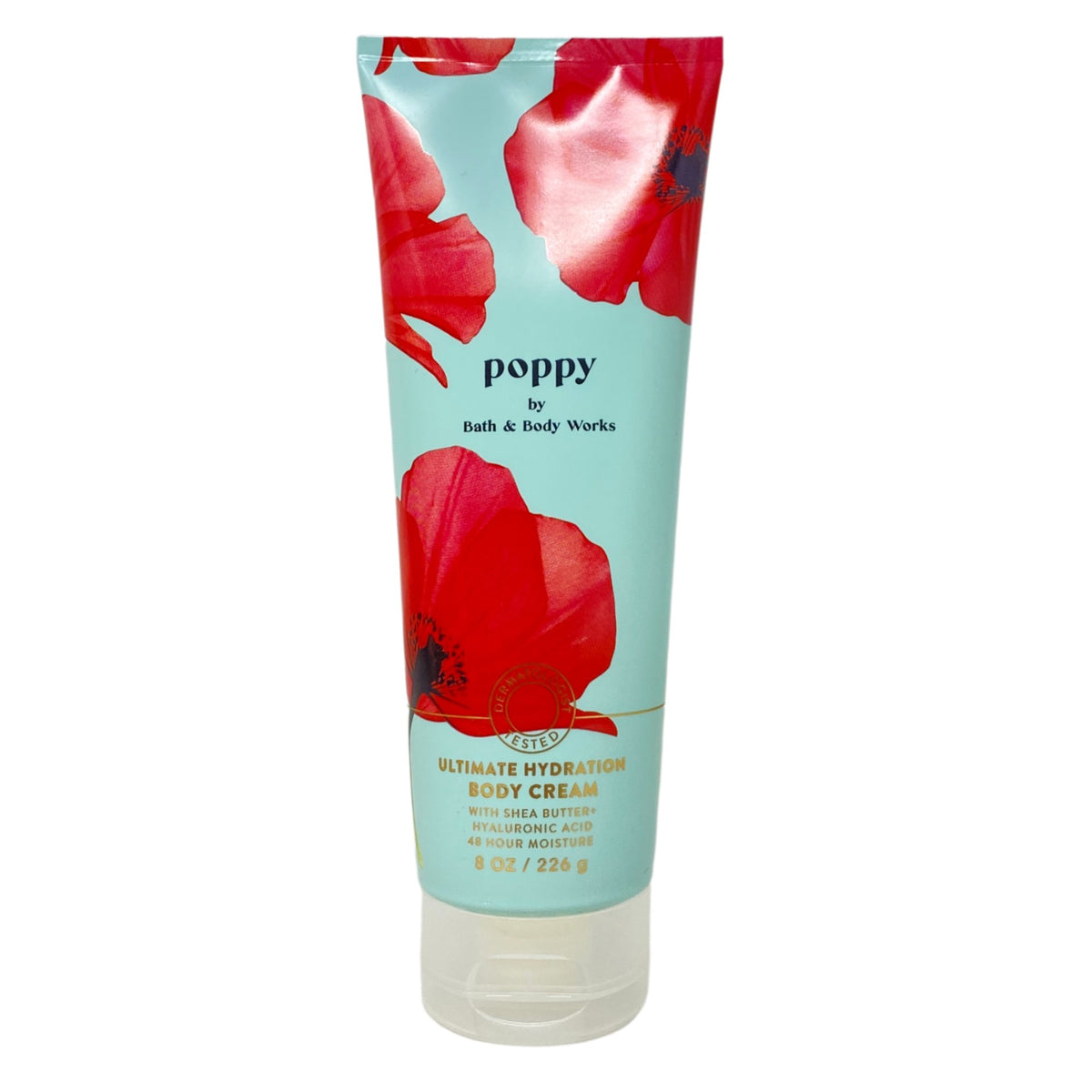Bath & Body Works Poppy Ultimate Hydration Body Cream - 8 oz | Discover skin care, face cream, lip gloss, sunscreen, and korean skin care products at Sapphire Beauty Booth— a trusted cosmetic shop near me and makeup store near me. | Sapphire Beauty Ghana | Same Day Delivery Available