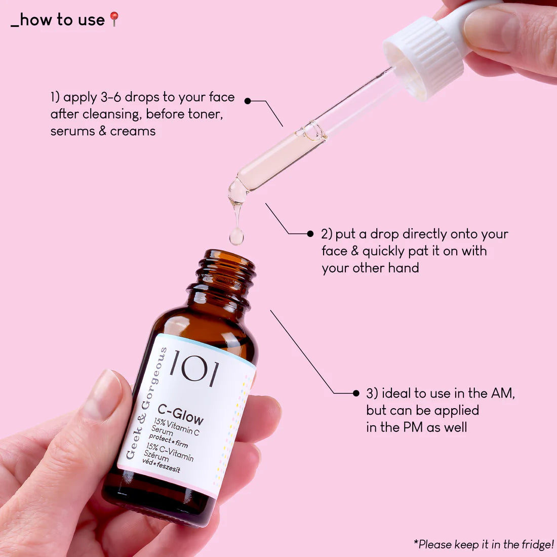 Geek & Gorgeous 101 C-Glow 15% Vitamin C Serum - 30ml