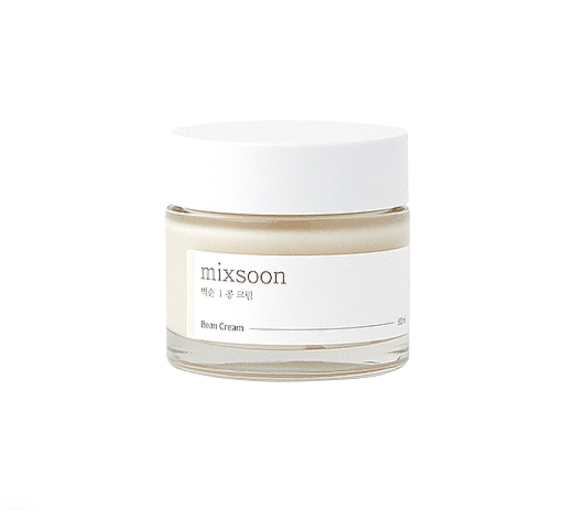 Mixsoon Bean Cream - 50ml - Brightening Moisture Gel Cream, Anti-Blemish Body Lotion, skin moisturizer, dark spot correcting serum, needly daily toner pad, oil cleansers, moisturizing sunscreen, hand cream - Sapphire Beauty Booth