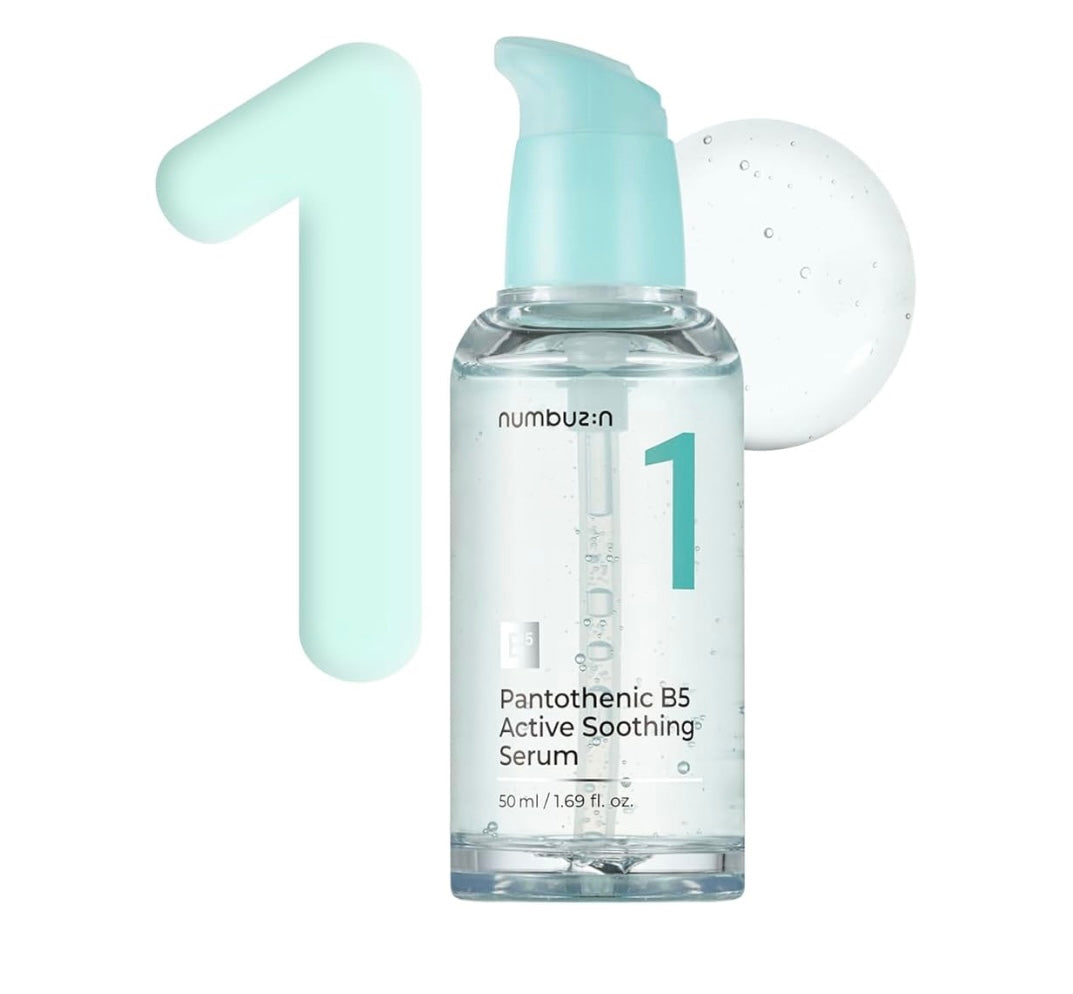 Numbuzin No.1 Pantothenic B5 Active Soothing Serum - 50ml - Brightening Moisture Gel Cream, Anti-Blemish Body Lotion, skin moisturizer, dark spot correcting serum, needly daily toner pad, oil cleansers, moisturizing sunscreen, hand cream - Sapphire Beauty Booth