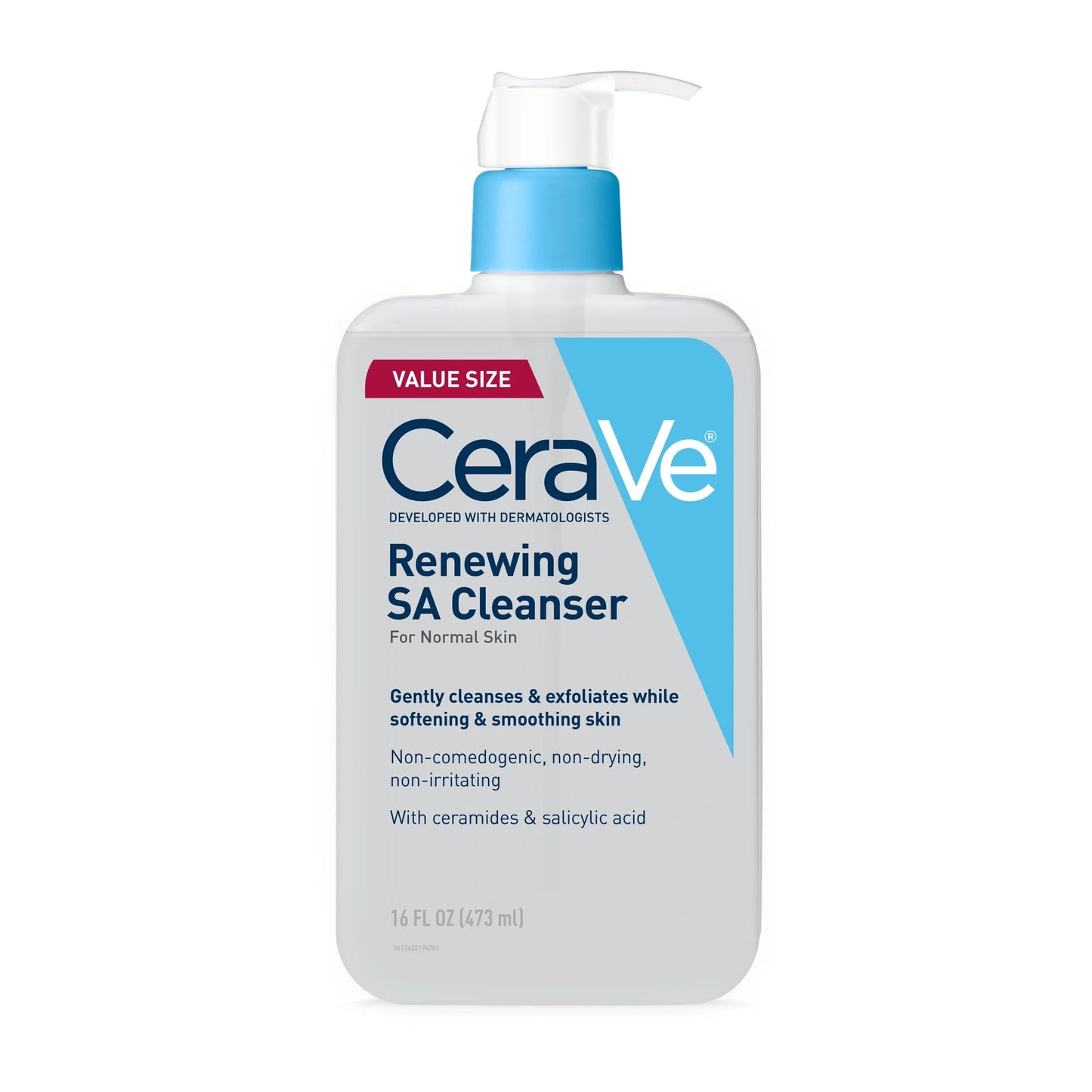 CeraVe Renewing Salicylic Acid Cleanser - 16 oz | Discover skin care, face cream, lip gloss, sunscreen, and korean skin care products at Sapphire Beauty Booth— a trusted cosmetic shop near me and makeup store near me. | Sapphire Beauty Ghana