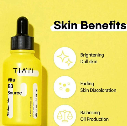 TIAM Vita B3 Source, 10% Niacinamide Serum + 2% Arbutin - 40ml - Sapphire Beauty Booth