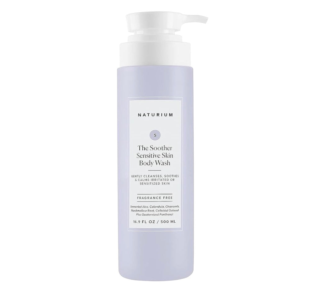 Naturium The Soother Sensitive Skin Body Wash - 500ml - Brightening Moisture Gel Cream, Anti-Blemish Body Lotion, skin moisturizer, dark spot correcting serum, needly daily toner pad, oil cleansers, moisturizing sunscreen, hand cream - Sapphire Beauty Booth