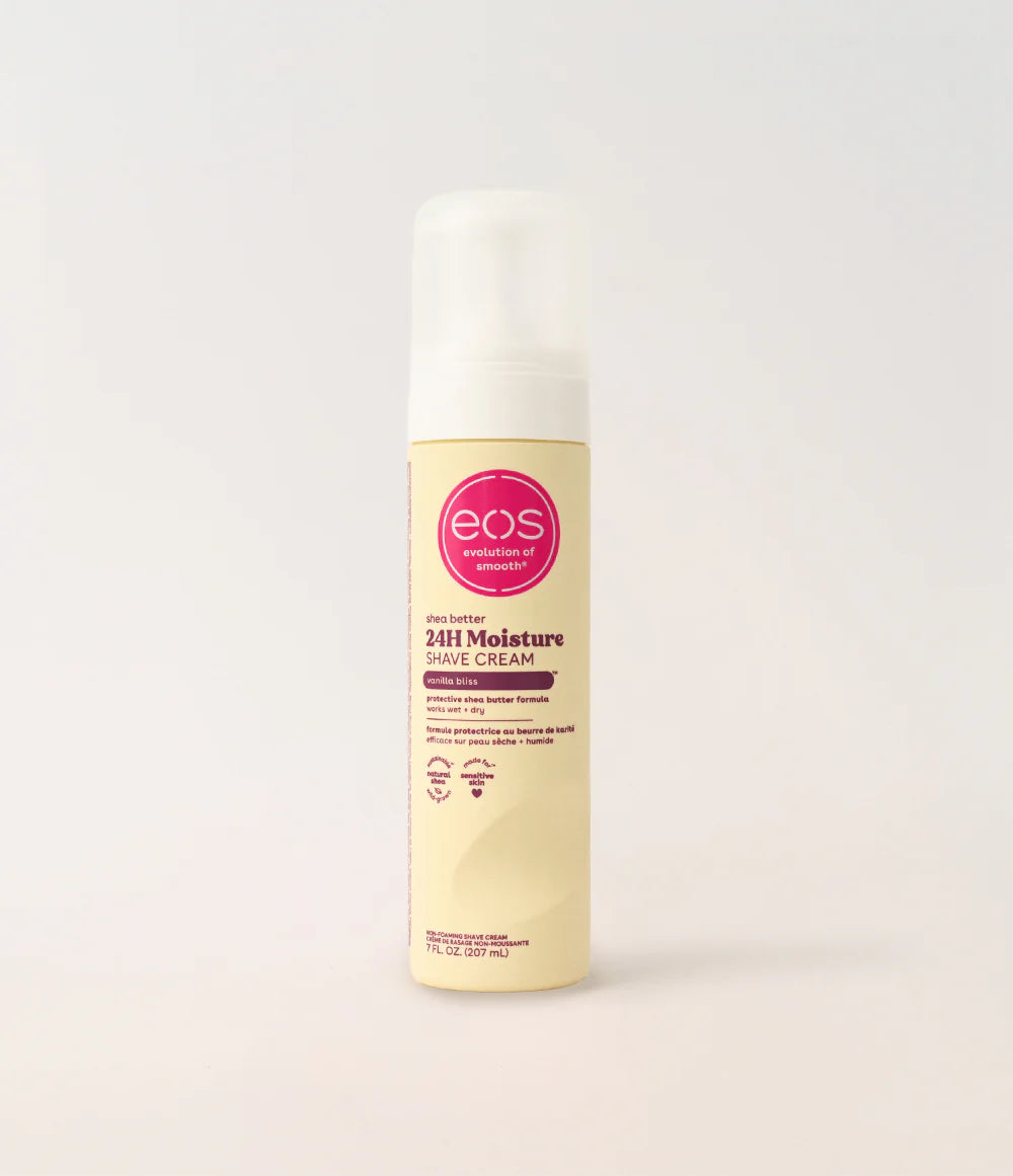 EOS Vanilla Bliss Shave Cream - 207 ml | Discover skin care, face cream, lip gloss, sunscreen, and korean skin care products at Sapphire Beauty Booth— a trusted cosmetic shop near me and makeup store near me.