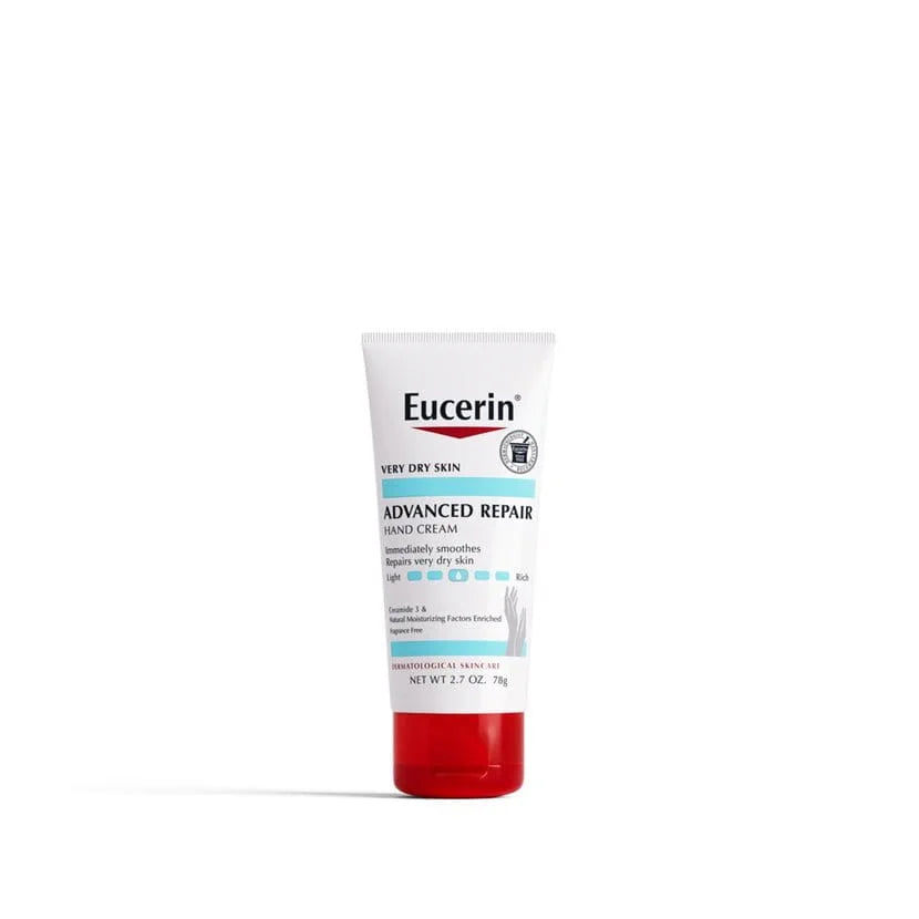 Eucerin Advanced Repair Hand Cream - 2.7oz | Discover skin care, face cream, lip gloss, sunscreen, and korean skin care products at Sapphire Beauty Booth— a trusted cosmetic shop near me and makeup store near me. | Sapphire Beauty Ghana