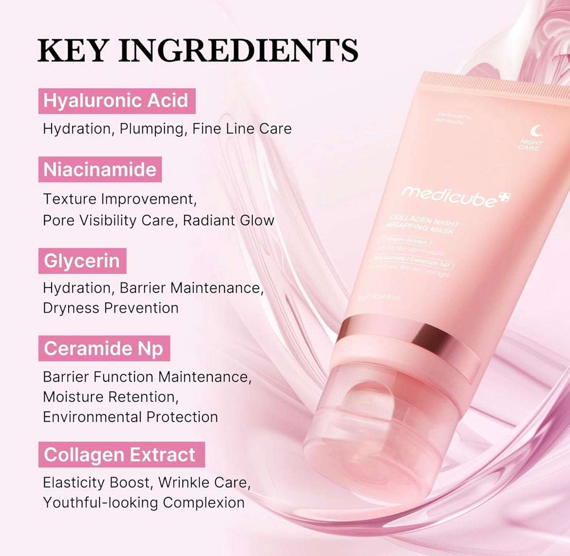 Medicube Collagen Night Wrapping Mask - 75ml - Sapphire Beauty Booth