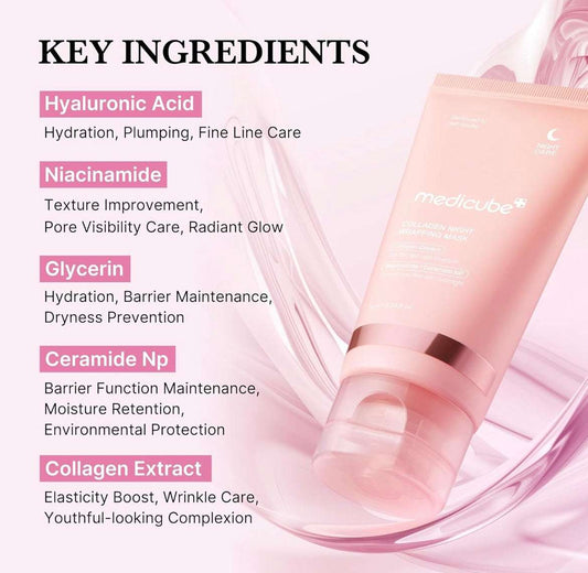 Medicube Collagen Night Wrapping Mask - 75ml - Sapphire Beauty Booth