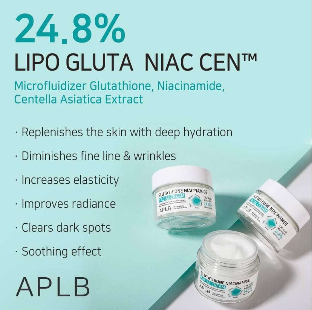 APLB Glutathione Niacinamide Facial Cream - 55ml - Sapphire Beauty Booth