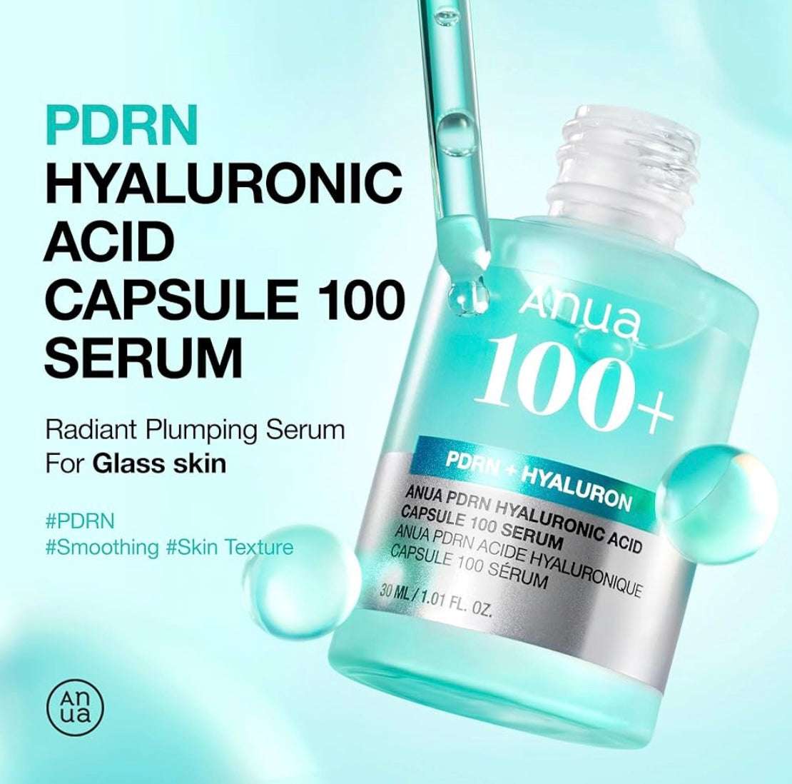 Anua PDRN Hyaluronic Acid Capsule 100 Serum - 30ml - Sapphire Beauty Booth