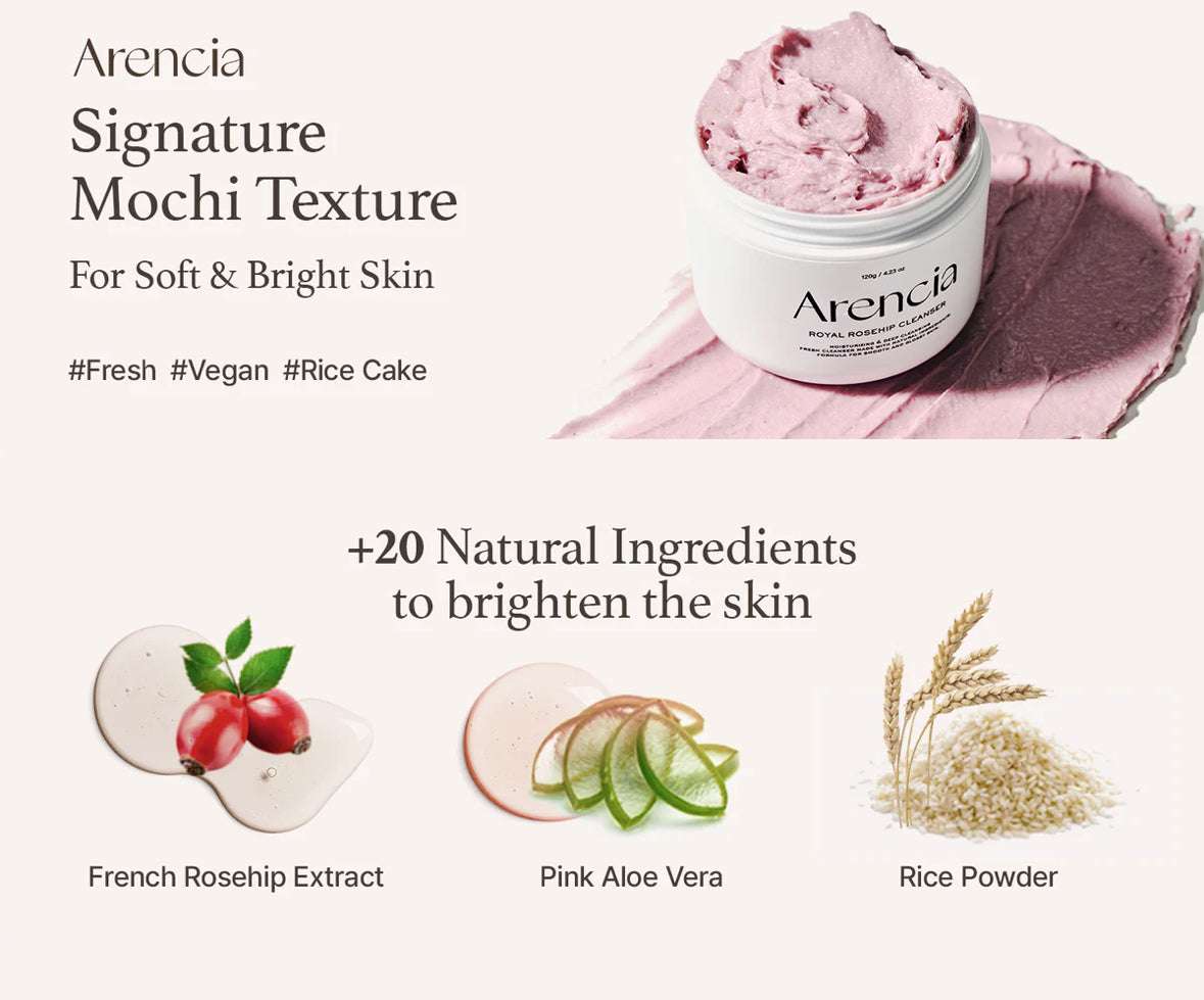 Arencia Royal Rosehip Cleanser - 120g - Sapphire Beauty Booth