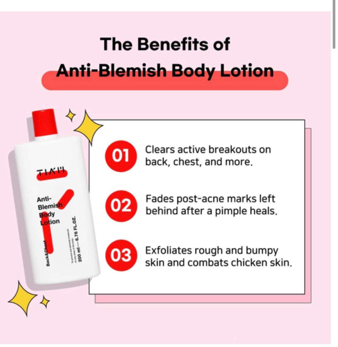 Tiam Anti-Blemish Body Lotion - 200ml - Sapphire Beauty Booth