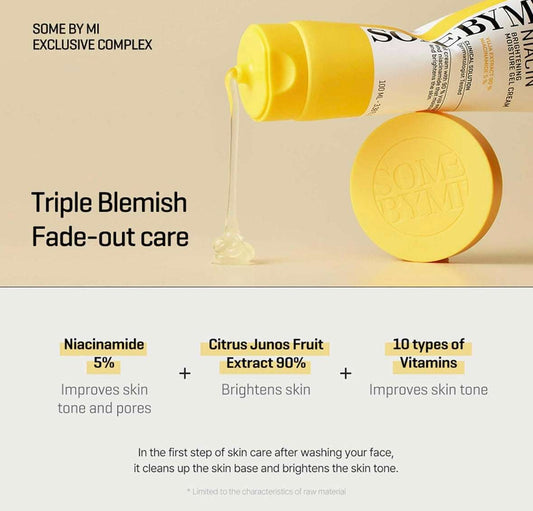 Some By Mi Yuja Niacin Brightening Moisture Gel Cream - 100ml - Sapphire Beauty Booth