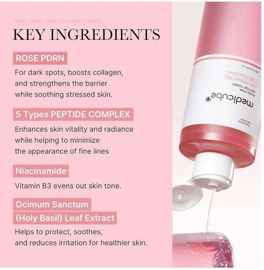 Medicube PDRN Pink Cica Soothing Toner - 250ml - Sapphire Beauty Booth