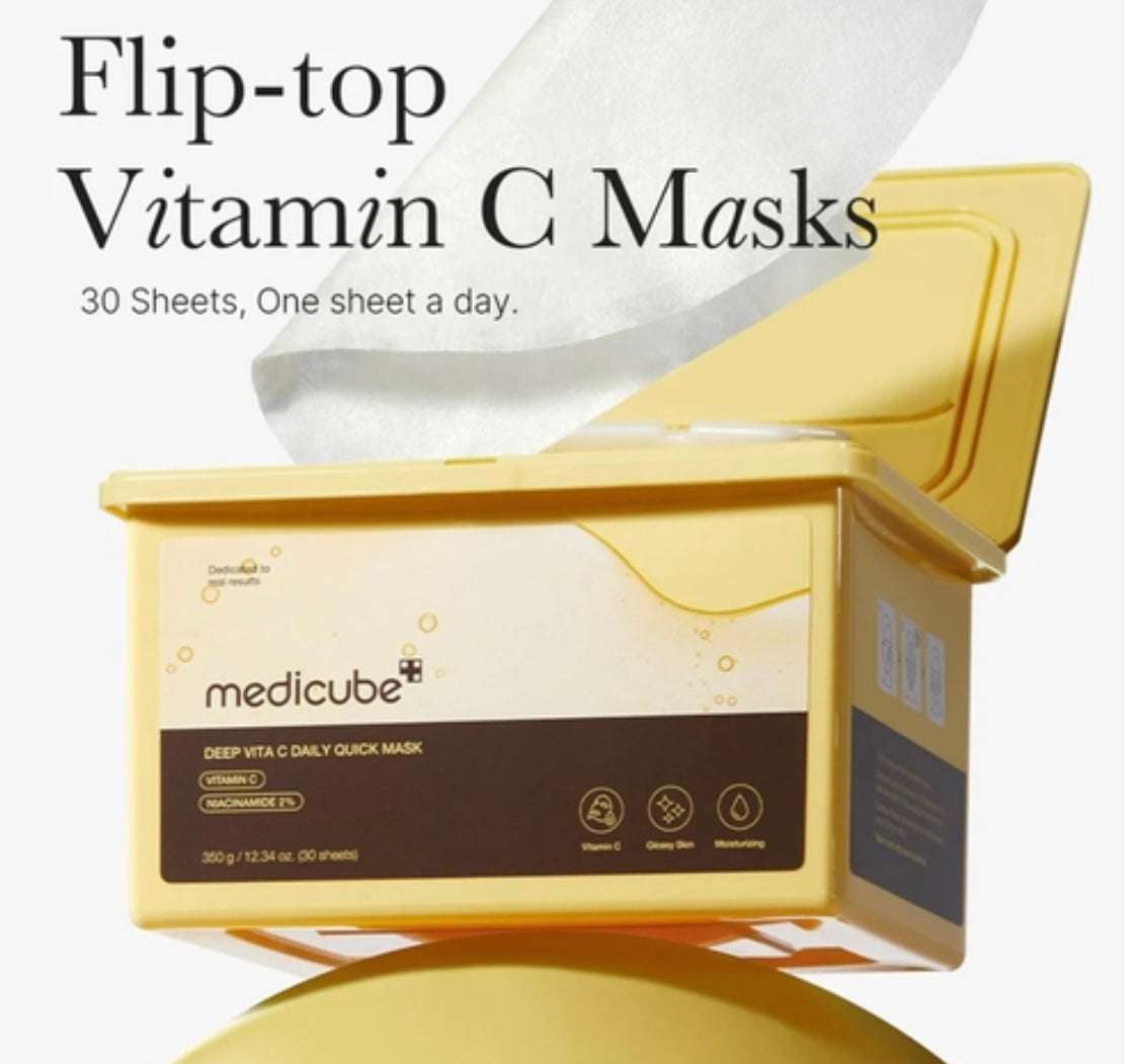Medicube Deep Vita C Daily Quick Mask - 30 masks - Sapphire Beauty Booth