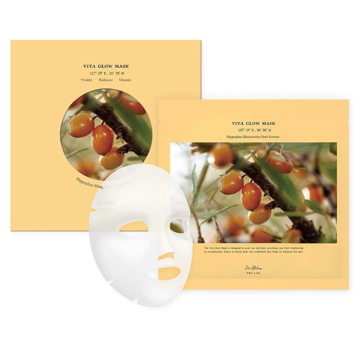 Dr. Althea Vita Glow Mask - 1 each - Brightening Moisture Gel Cream, Anti-Blemish Body Lotion, skin moisturizer, dark spot correcting serum, needly daily toner pad, oil cleansers, moisturizing sunscreen, hand cream - Sapphire Beauty Booth