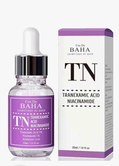Cos de Baha Tranexamic Acid 5% Serum with Niacinamide 5% - 30ml - Brightening Moisture Gel Cream, Anti-Blemish Body Lotion, skin moisturizer, dark spot correcting serum, needly daily toner pad, oil cleansers, moisturizing sunscreen, hand cream - Sapphire Beauty Booth